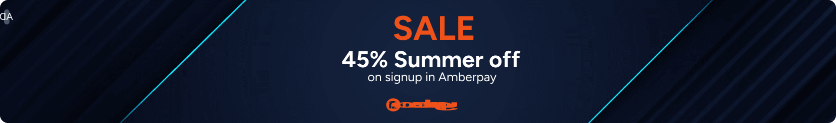 45% Summer off on signup in Amberpay